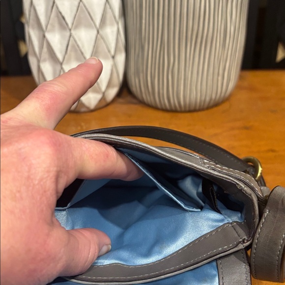 Coach Mini Garcia Gray Leather Crossbody with Hang Tag - Picture 12 of 13